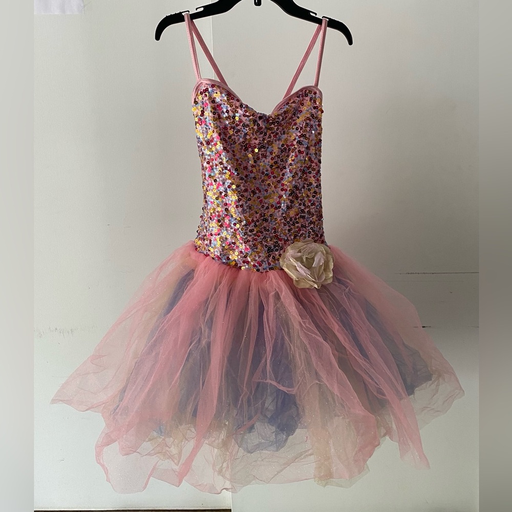Weissman A Love for Life Pink Multi Color Ballet Dress Tutu Dance Costume